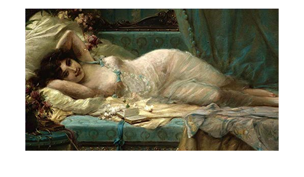 Amazon Com Famous Oil Painting Sleeping Girl Hans Zatzka Handmade Art Paintings On Canvas 03 Paintings