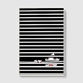 Framed Canvas Home Artwork Decoration Lines Art Canvas Wall Art for Living Room, Bedroom - 16x24 inches
