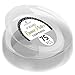 ELITE SELECTION Clear Disposable Plastic 9” Plates Pack Of (75) Elegant Dinner Plates Wedding - Platter Plates - Party Plates - Fancy Disposable - Catering - Heavy Duty & Non-Toxic Clear Plates