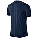 NIKE Men's Pro Fitted Short Sleeve Shirt, Obsidian/Dark Grey/White, X-Large