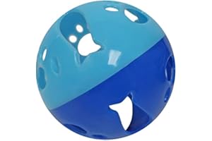 LOVINPUP Cat Ball Toy with Bell Larger Size, Bells Jingle as Balls Roll, Cat Toy for Small or Large Cats, or Other Animals (Blue - 1 Pack)
