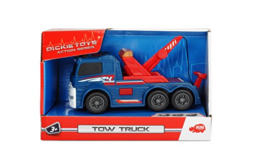 Dickie Toys 203302007 - Action Series Tow Truck, Abschleppwagen inklusive Batterien, 15 cm – Bild 3