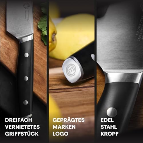 Messerset mit 5 Kochmesser Profi Messer und Messertasche