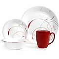 Corelle Livingware 16-Piece Dinnerware Set, Splendor Coupe
