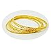 Set of 6 Multiple Bracelets Bangle 18k 22k 23k 24k Thai Baht Yellow Gold Plated