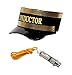 Nicky Bigs Novelties Train Engineer Conductor Hat Plus Whistle Fancy Holiday Costume Accessory