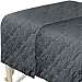 ForPro Premium Quilted Blanket, Cool Grey, Lightweight, Wrinkle-Resistant, for Massage Tables, Beds, and Sofas, 58” W x 85” L