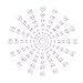 DECORA 500pcs White Flat Back Cabochons Pearls Half Round Faux Pearls for Crafts and Decoration