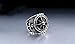 Black Vintage Pirate Anchor Punk Rock Stainless Steel Signet Ring,10