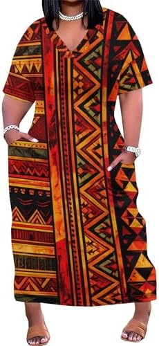 african maxi dresses amazon Amazon.com: Vimoisa Women Sexy Boho African Long Maxi Dress V-Neck Multi-Way Pleated Floral Print Dresses : Clothing, Shoes & Jewelry