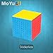 Leoie 8x8 Magic Puzzle Cube Twist Puzzle Speed Cube Adult Kids Educational Toy Gift Competition Game black base