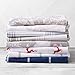 Great Bay Home Flannel Sheet Set Queen Size - 100% Turkish Cotton, Double-Brushed, Printed Bed Sheets - Ultra-Soft, Cozy, 4-Piece Bedding Set (Reindeer)