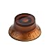 Musiclily Metric LP Guitar Top Hat Bell Knobs Tone Volume Control Knobs for Epiphone Les Paul SG Style Import Electric Guitarr, Amber (Set of 4)
