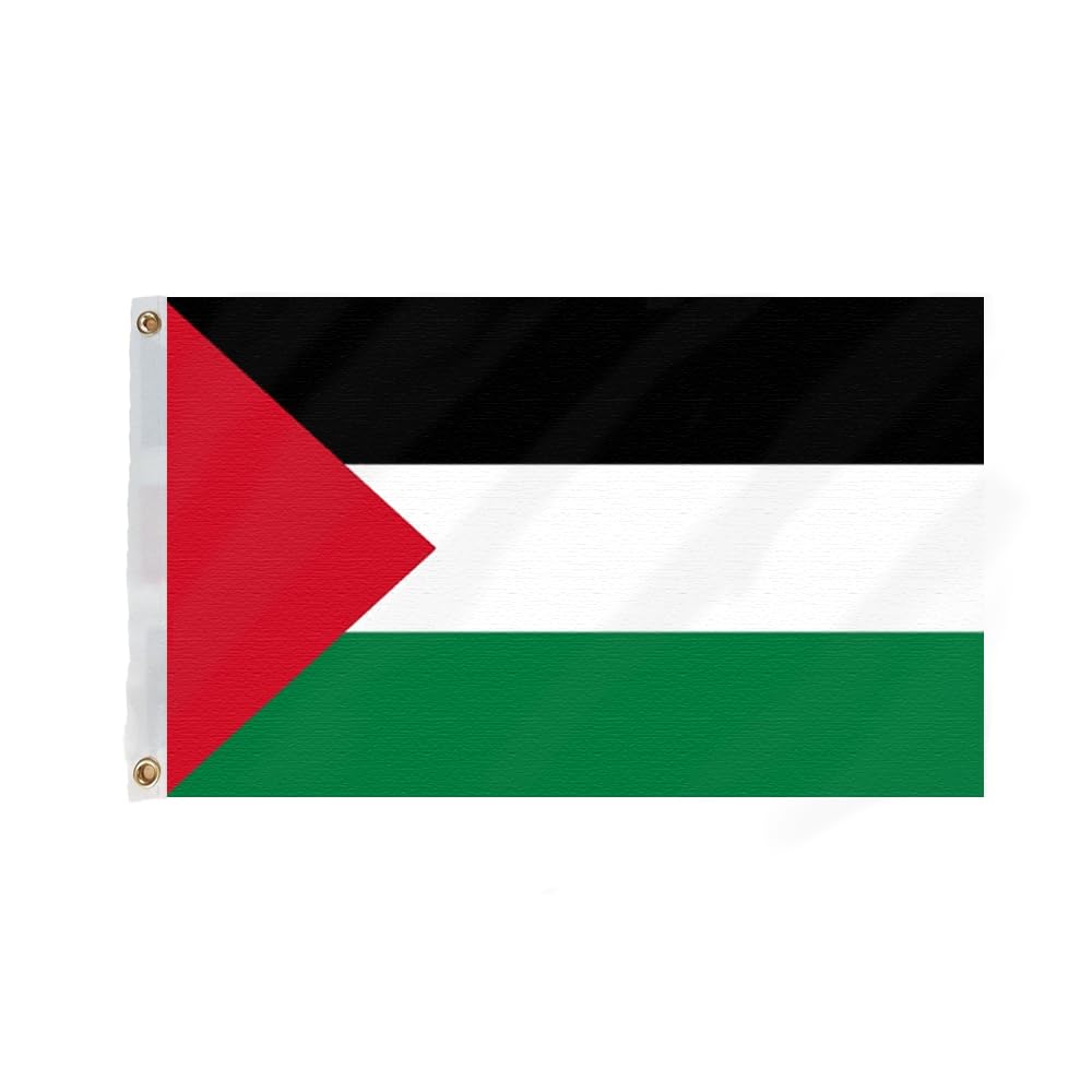 Flagmax Palestine Flag 5ft x 3ft (150cm x 90cm) with Eyelets - Durable Palestinian Flag for Indoor and Outdoor Use - Flag of Palestine for Home, Office, or Events