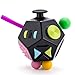 Fidget Dice Anti-anxiety and Depression Cube for Children and Adults - Black Green 12 Side