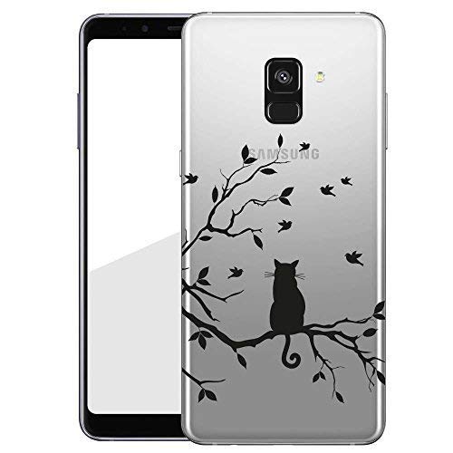 Katze Auf Ast Finoo Tpu Handyhulle Fur Dein Samsung Galaxy A8 Made In Germany Hulle Mit Motiv Und Optimalen Schutz Silikon Tasche Case Cover Schutzhulle Fur Dein Samsung Galaxy A8