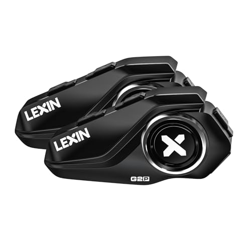 LEXIN G2P Motorrad Bluetooth Headset, Helm Kommunikationssystem für 2 bis zu 6 Personen in Reichweite von 1000m, IP67 Wasserdicht Freisprecheinrichtun