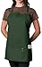 KNG Forest Green 3 Pocket Adjustable Bib Apron for Men and Women