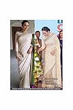 Pink City Exclusive Designer Ethnic White Color Saree Sari T3147