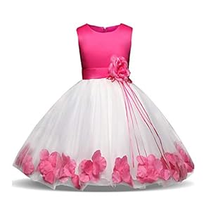 TTYAOVO Meisjesjurk met kant, bloemenborduurwerk, prinses, bruiloft, baljurk