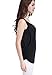 SUIEK Maternity Nursing Tank Tops Breastfeeding Tee Shirt Double Layer Sleeveless Pregnancy Shirt (Large, Black)
