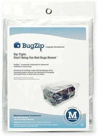 Vantzen Products BugZip Medium Bed-Bug Resistant Suitcase and Clothing Encasement