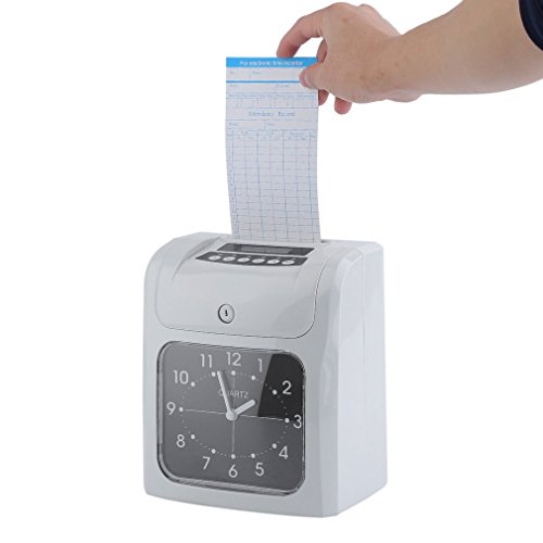 Belovedkai Electronic Employee Time Recorder Time Clock Punch Clock Payroll Recorder,960SEP, Two Color Printing, w/ 50 Time Cards & 2 Keys (Time Clock) - Thumbnail 2