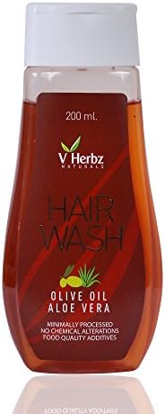 Natural Hair Wash shampoo - Aloe vera, Olive oil, Amla, Soap nut etc. 200 ml