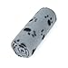 4 Pack Puppy Blanket with Paw Print, Dog Cat Fleece Warm Blankets, Pet Soft Sleep Bed Cover for Small Animals