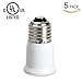 (5pcs) YiLighting - UL-listed (E26/E27 to E26/E27 Extender) - Standard Medium Edison Screw Lamp Base Socket Extender Adapter Extension