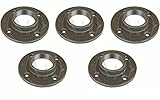3/4 Inch Black Floor Flange, 5 Pack, MALLEABLE FITTINGS 150#