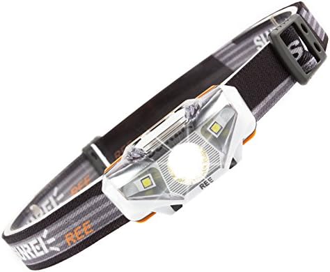 sunree Lightest Utra Bright LED Headlamp (Only 2.3Oz.),7 Lighting Modes,IPX6 Waterproof,Best Headlamp for Camping,Running,Hiking and Kids.(White)