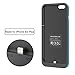 iPhone 6s plus Battery Case Cheeringary 6800mAh Slim External Battery Backup Charger Case Pack Power Bank for iPhone 6 plus (5.5 inch) Rechargeable Battery Case juice pack for Apple 6/6s plus (Blue)