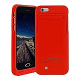 BSWHW Battery Charger 4200mAh for iPhone 5/5s/5c Rechargeable Power Case ,External Battery with Built-in Kickstand For External Power Bank Case Backup Protection Case (Coral)