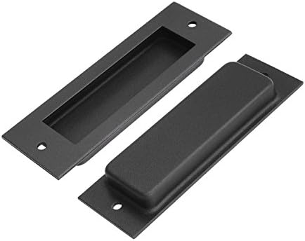 Flush Barn Door Handle Pull Grab for Sliding Barn Door Hardware with Mount Screws Included 1-Piece