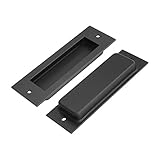 Flush Barn Door Handle Pull Grab for Sliding Barn Door Hardware with Mount Screws Included 1-Piece