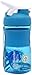 BlenderBottle SportMixer Tritan Grip Shaker Bottle, Aqua/White, 20-Ounce