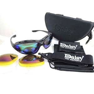 軍用モデルレプリカ シューティンググラス 交換レンズ３種付属