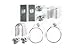 CURT 114963 Class 1 Trailer Hitch with Ball Mount, 1-1/4-In Receiver, Fits Select Honda Accord, Acura TL, TSX