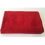 Extra Large Oversized Bath Towels,100% Cotton Turkish Towels, Maximum Softness and Absorbency Bath Sheet, Red, Heavy Weight 1000 Grams 35 Ounces (40x80) (Pack 1)