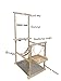 Woopets Bird Playground,Bird Stand,Bird Platform,Feeder Cups Set Birdcage Wooden Rack Parrot Habitat Play Gym Playground Accessories Activity Center for Cone, Parakeet, Parrot, Parrot, Birdthumb 4