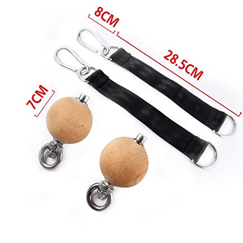 Pull-ups Ball Power Ball with Straps Hand Grip Strength Trainer Exerciser,Doorframe Pull-up Bar Wrist Balls,Fitness Equipment for Arm Strength Rock Climbing Exercis