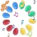 Rockrok Maracas Egg Shakers 12PCS Plastic Percussion Musical Toys for Toddler Children