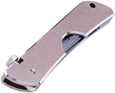 Lockmall Colorful Portable Folding Quick Opener Lockpick Tool, Jackknife Single Hook Picks Locksmith Tool, Stainless Steel 7-in-1 Folding Multitool with Secure (Brown)