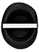 NJ Novelty - Black Top Hat, Tall Party Hat Costume Dress Up Accessory + White Band