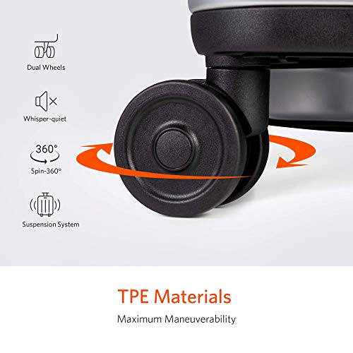 Carry on Luggage 22x14x9 with Spinner Wheels, 100