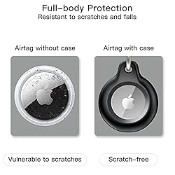 [2 Pack] Airtag Keychain for Apple Air Tag Holder