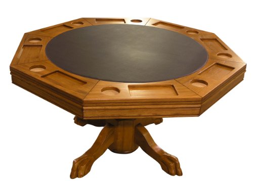 54" Combination 3-in-1 Game/Dining Table in Oak finish
