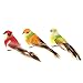 lwingflyer 12pcs Artificial Simulated Feather Birds with Claw Foam Mini Love Birds for Craft Home Ornaments Garden Wedding Decoration Embellishing 12cm/4.7inch