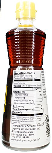 KADOYA SESAME OIL, 22.10 FL OZ
